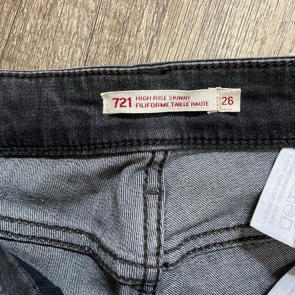 LEVI’S 721 HIGH RISE SKINNY WOMEN'S JEANS - Picture 3 of 3